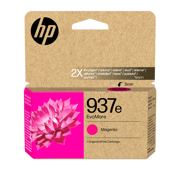 HP 937e Magenta EMEA Ink Cartridge 4S6W7NE #LS3