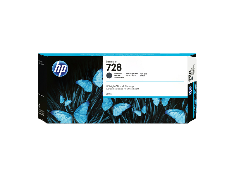 HP 728 300-ml Matte Black DesignJet Ink Cartridge | HP