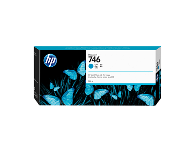 HP 746 300-ml Cyan DesignJet Ink Cartridge
