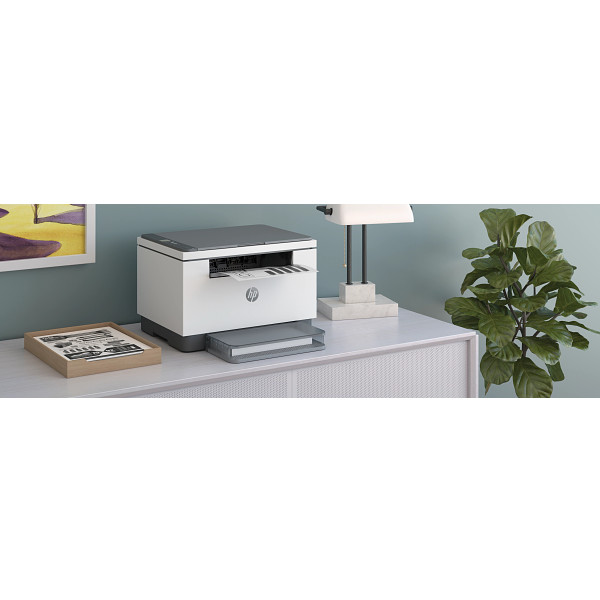 HP LaserJet MFP M236d Light Basalt right facing, horizontal orientation
