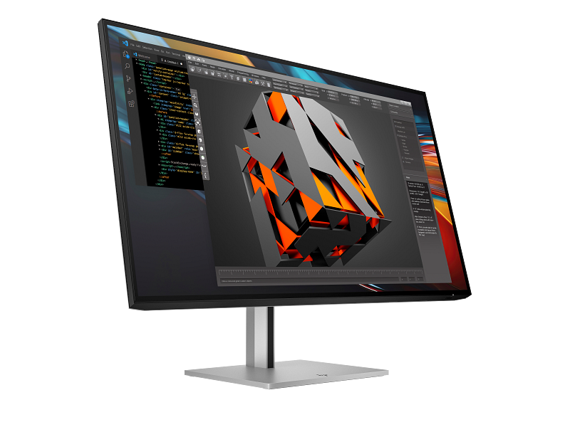 HP Series 7 Pro 31.5 Inch 4K Thunderbolt 4 Monitor-732pk PikeSilver CoreSet FrontRight WhiteBg