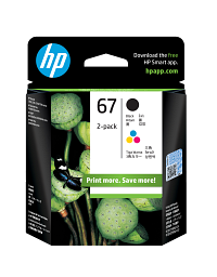 HP 67 Color/Black Ink Cartridge Combo 2-Pack