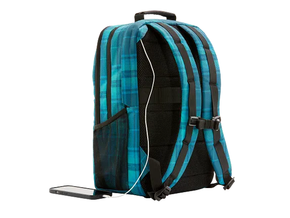 Series 5 of 8 Bags, HP Campus XL Tartan Plaid Backpack