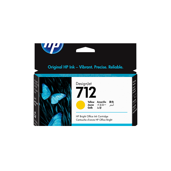 HP 712 29 ml Yellow DesignJet Ink Cartridge WW 3ED69A - 2000x2000