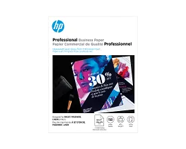 HP Professional Business Paper, Glossy, 48 lb, 8.5 x 11 in. (216 x 279 mm), 150 sheets Q1987A