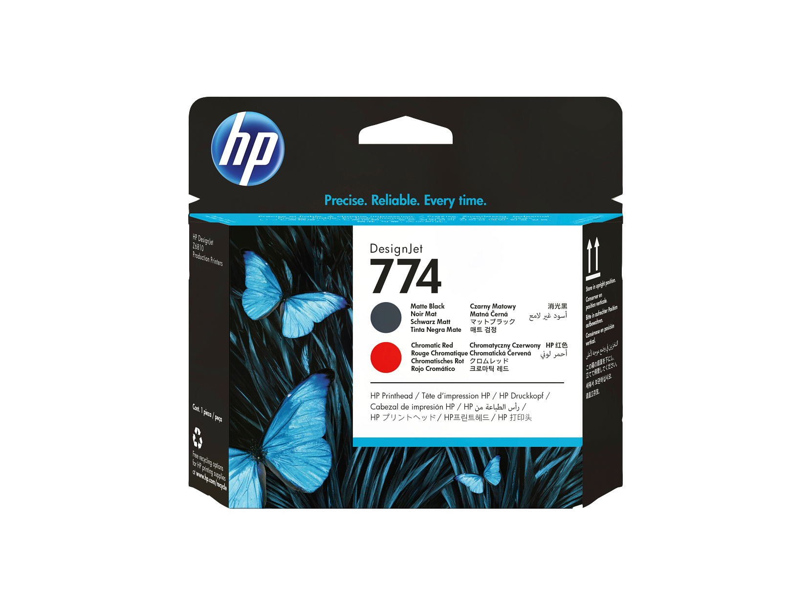 HP 774 Matte Black/Chromatic Red DesignJet Printhead, P2V97A - Picture 1 of 2
