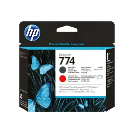 HP 774 Matte Black/Chromatic Red DesignJet Printhead, P2V97A