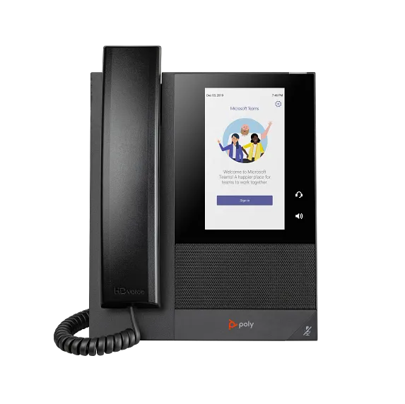 Voice, Poly CCX 400 Business Media Phone for Microsoft Teams and PoE-enabled