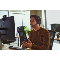 HP 8X223AA Poly Blackwire 8225 sztereó USB-C headset + USB-C–USB-A-adapter