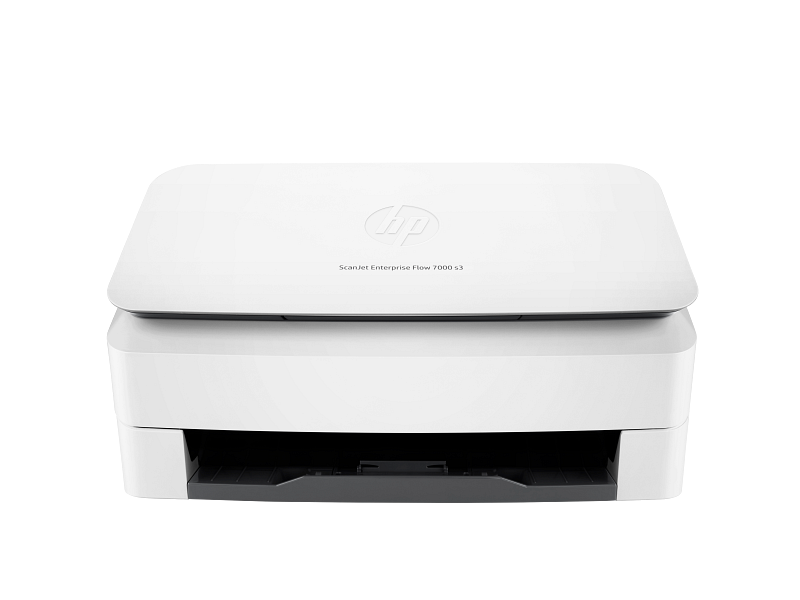 HP ScanJet Enterprise Flow 7000 s3 Sheet-feed Scanner, Center, Front, closed, no output