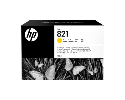 HP 821 400-ml Yellow Latex Ink Cartridge