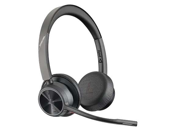 Series 5 of 13 Audio, Poly Voyager 4320-M Microsoft Teams Certified Headset +BT700 dongle +Charging Stand