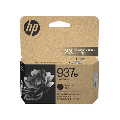 HP 937e EvoMore Black Original Ink Cartridge