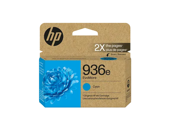 Ink Supplies, HP 936e EvoMore Cyan Original Ink Cartridge, 4S6V3LN
