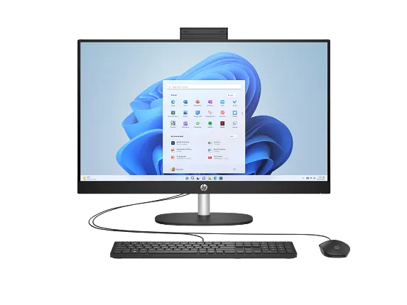 HP Home Desktop PCs, HP All-in-One 27-cr0025m PC, Windows 11 Home, 27", AMD Ryzen™ 5, 8GB RAM, 512GB SSD, FHD