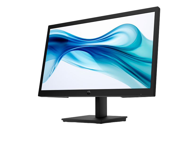 HP Series 3 Pro 21.45 FHD Monitor - 322pv Black Coreset ScrnSS FrontLeft WhiteBG