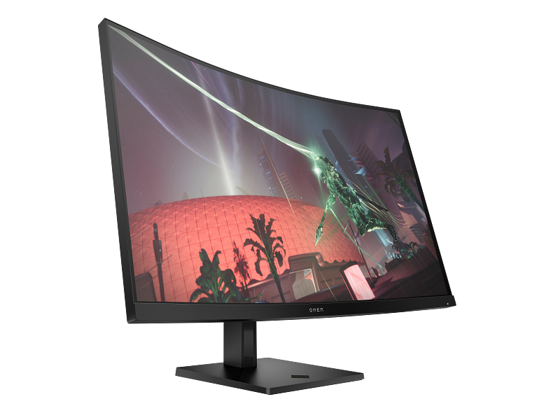 23C1 OMEN by HP 31.5-inch QHD 165Hz Curved Gaming Monitor 32 Jetblack CoreSet Scrn FrontRight