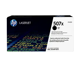 HP 507X High Yield Black Original LaserJet Toner Cartridge, CE400X
