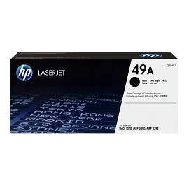 HP 49A Black Original LaserJet Toner Cartridge, Q5949A