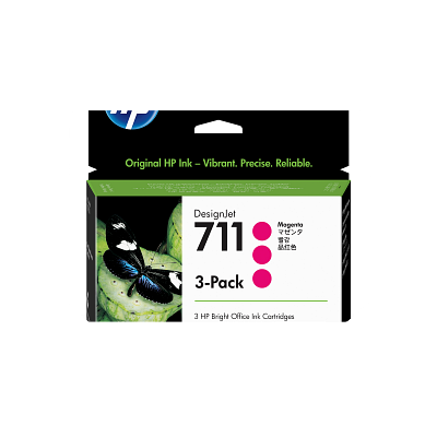 HP 711 3-pack 29-ml Magenta DesignJet Ink Cartridges