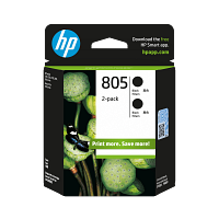 HP 805 Black Ink Cartridge 2-Pack