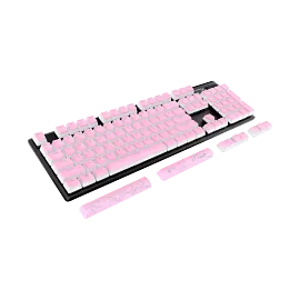 HyperX Pudding Keycaps 2 - Full Key Set - PBT - Pink (US Layout)