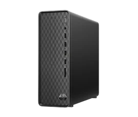 HP Slim Desktop S01-pF2130st Bundle PC, Windows 11 Home, Intel® Core™ i3, 8GB RAM, 256GB SSD, 1TB HDD, Dark black