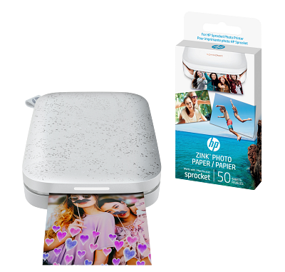 HP Sprocket 200 Bundle Media Printer