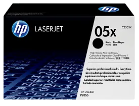 HP 05X High Yield Black Original LaserJet Toner Cartridge, CE505X