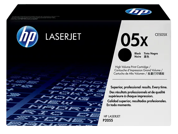 HP CE505X official retail box