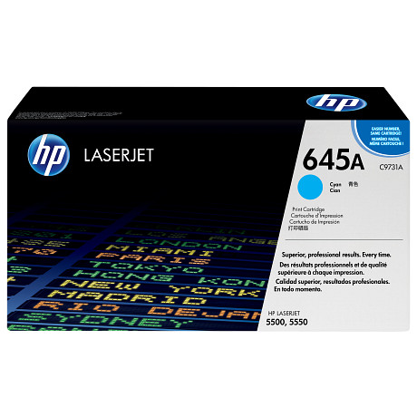 HP 645A C9731A ciánkék toner / festékkazetta Color Laserjet 5500 / 5550 nyomtatókhoz (12.000 old) - utolsó darab akciós áron!