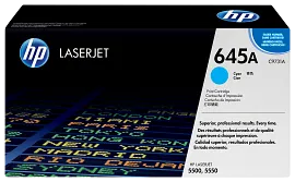 HP 645A Cyan Original LaserJet Toner Cartridge, C9731A