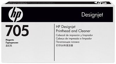 HP 705 Magenta DesignJet Printhead and Printhead Cleaner