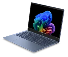 HP OmniBook 3 Laptop Next Gen AI 14, Windows 11 Home, 14", Snapdragon® X, 16GB RAM, 256GB SSD, 2K, Starlit blue