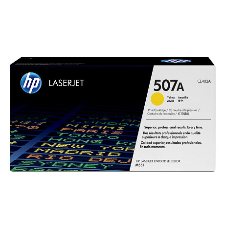 HP 507A CE402A LaserJet sárga toner / festékkazetta LJ 500 M551 M570 M575 (6000 old.)