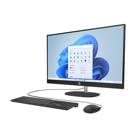 HP 27-cr0008nn AIO AY7P7EA 27" CI3/N300 8GB 512GB W11H fekete nem érintőképernyős multifunkciós számítógép / PC