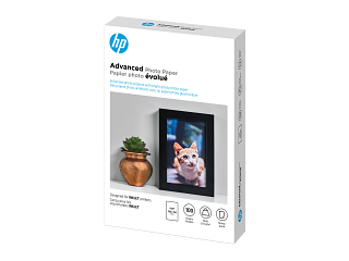 HP Advanced Photo Paper, Glossy, 65 lb, 4 x 6 in. (101 x 152 mm), 100 sheets Q6638A - Img_Left_320_240
