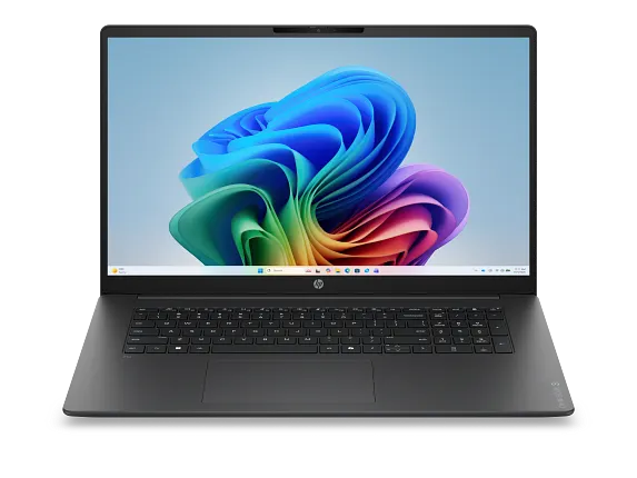 HP Home Laptop PCs, HP OmniBook 3 Laptop Next Gen AI 17, Windows 11 Home, 17.3", Intel® Core™ Ultra 5, 16GB RAM, 512GB SSD, FHD, Mica silver and iron gray