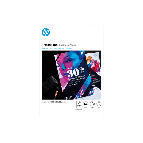 HP Professional Business Paper, Glossy, FSC, A3 size, 150 shts, 2-sided printing,7MV84A 7MV84-00003