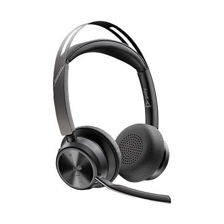 HP 9T9J4AA Poly Voyager Focus 2 Microsoft Teams Certified USB-C-C Headset +USB-C/A Adapter