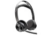 HP 9T9J4AA Poly Voyager Focus 2 Microsoft Teams Certified USB-C-C Headset +USB-C/A Adapter