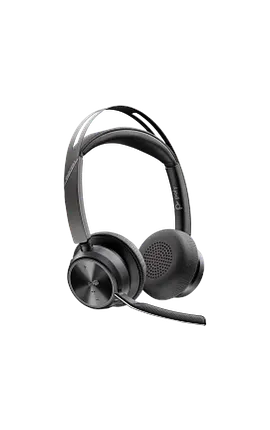 Poly Voyager Focus 2 Microsoft Teams Certified USB-C-C Headset +USB-C/A Adapter +Charging Stand