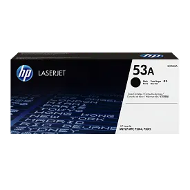 HP 53A Black Original LaserJet Toner Cartridge, Q7553A