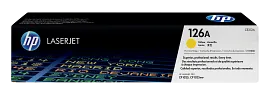 HP 126A Yellow Original LaserJet Toner Cartridge, CE312A
