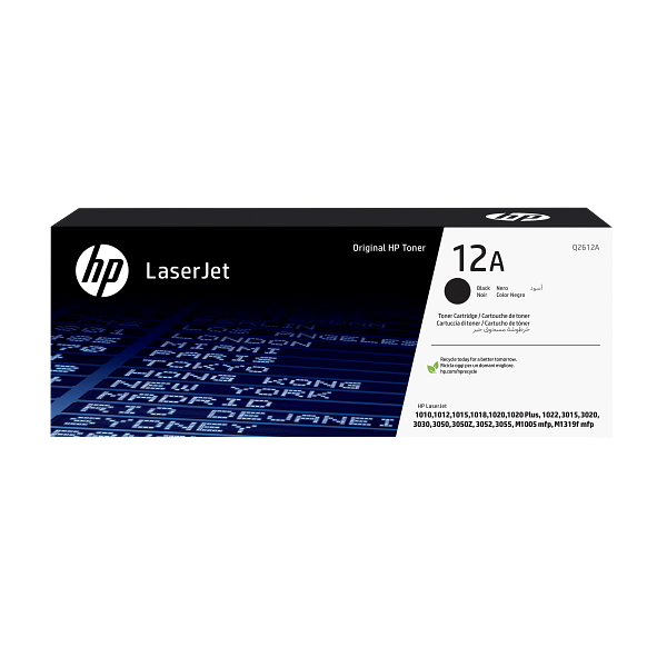 HP LaserJet 12A Black Toner Cartridge Q2612A Q2612-00038a EMEA