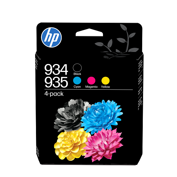 HP 934 Black HP 935 Cyan Magenta Yellow EMEA Ink Cartridge 4-pack 6ZC72AE #LS1