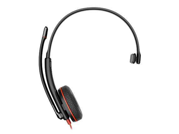 Poly Blackwire 3210 Monaural USB-C Headset +USB-C/A Adapter