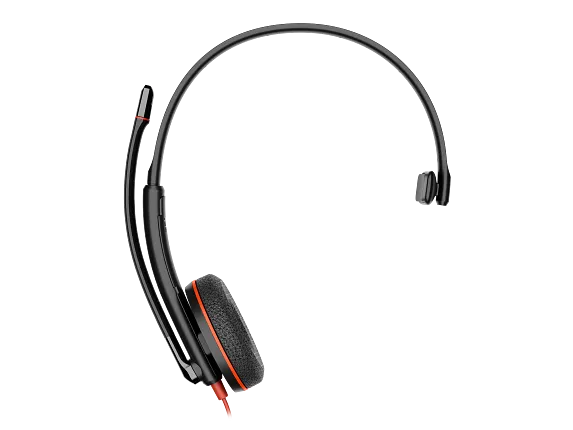 Poly Blackwire 3210 Monaural USB-C Headset +USB-C/A Adapter