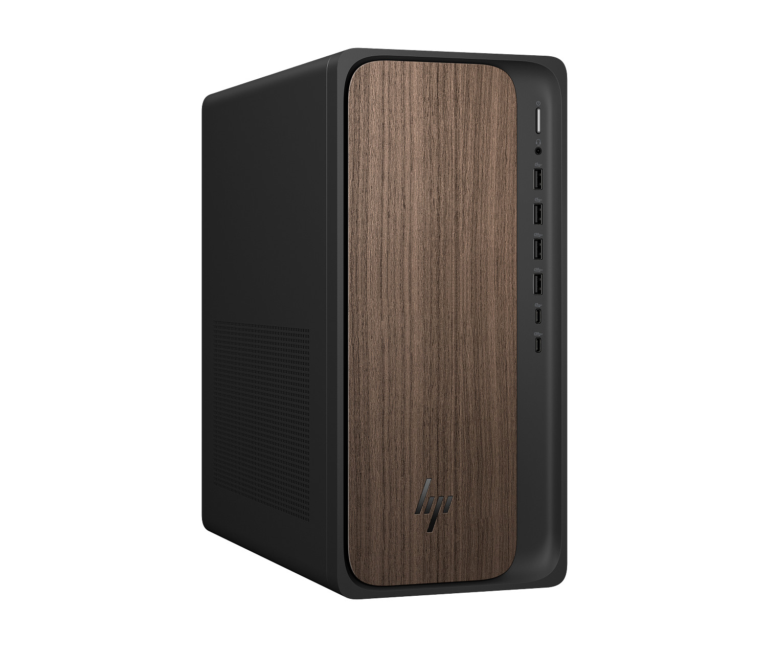 HP OmniDesk Desktop AI M03-0175t PC, Windows 11 Home, Intel® Core™ Ultra 7, 16GB RAM, 2TB SSD, NVIDIA® GeForce RTX™ 4060, Dark wood