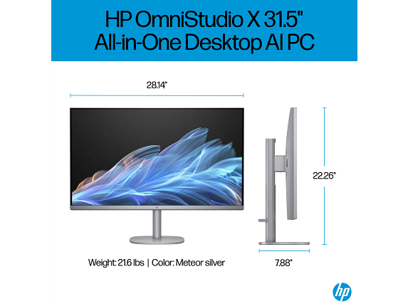 Game-Changer HP OmniStudio X All-in-One Computer 31.5" 4K UHD Intel Core Ultra 7, 16 GB;1 TB
